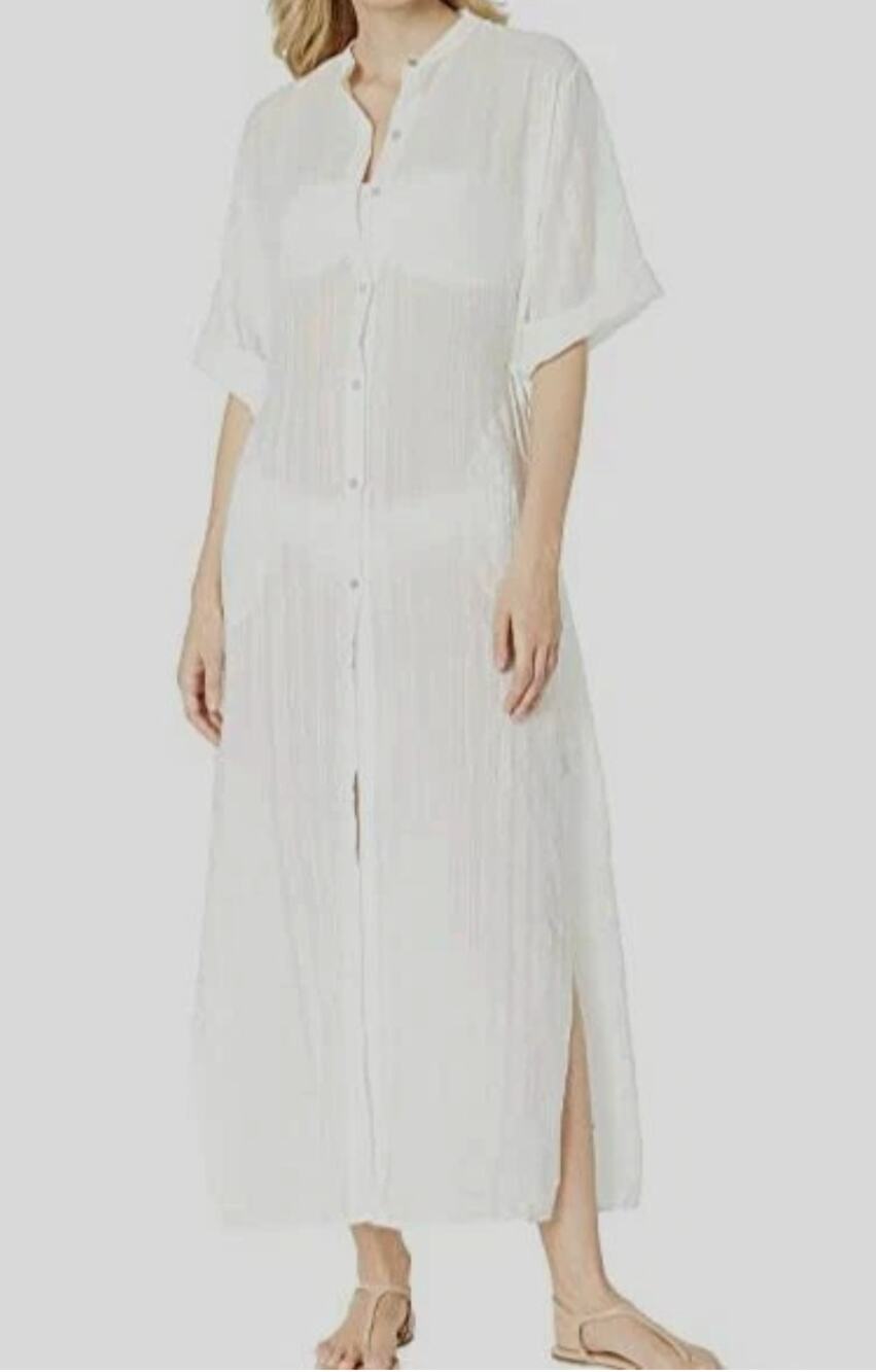 Robin Piccone Women's White Swimsuit Cover Up Size M